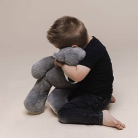 Knuffelbeer Vic grey  45cm